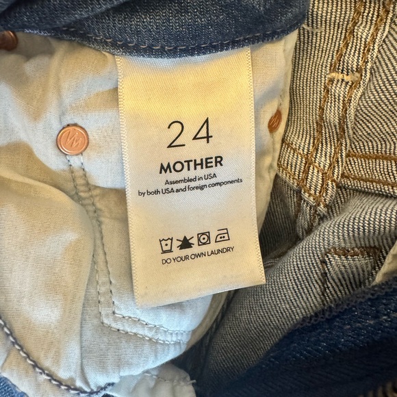 MOTHER The Roller Fray, NWT, Size 24, color: Work Hard Play Hard - Picture 10 of 14